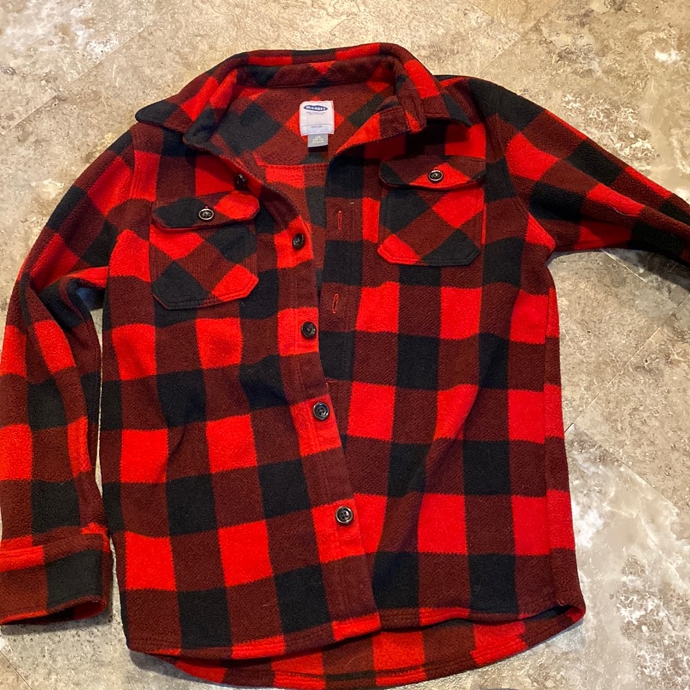 Old Navy fleece flannel shirt large